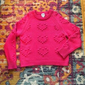 John & Jenn Pink Heart Sweater
